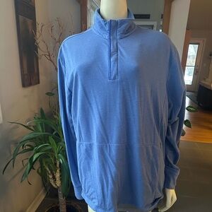 Women's RLX Ralph Lauren Blue 1/4 Zip Pullover ~ XL